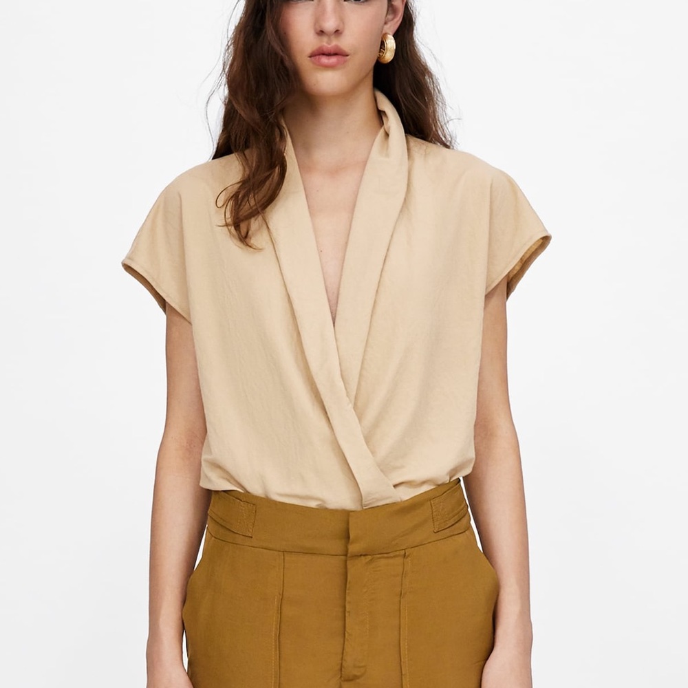 New with tags Zara blouse bodysuit sz M